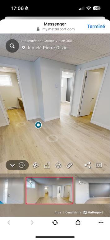 Jumelé de trois chambres et deux salles de bain à louer