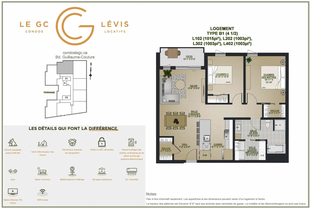 Condo Locatif 4 Et Demi - Unité 102