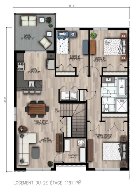 1 JUILLET -- Appartements 2024 de 3 chambres à Marieville - logements à louer