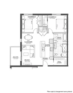 4 rooms apartment of 92m² in Saint-Denis-de-Brompton