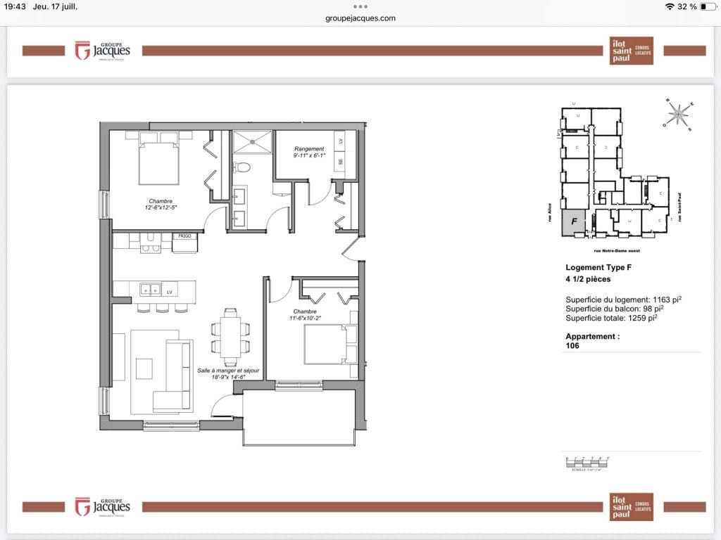Grand Condo 4 1/2 Luxueux Avec Garage