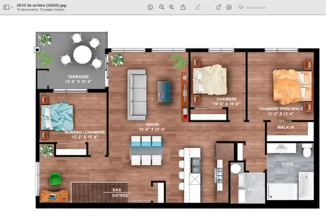 5 rooms apartment of 120m² in Otterburn Park