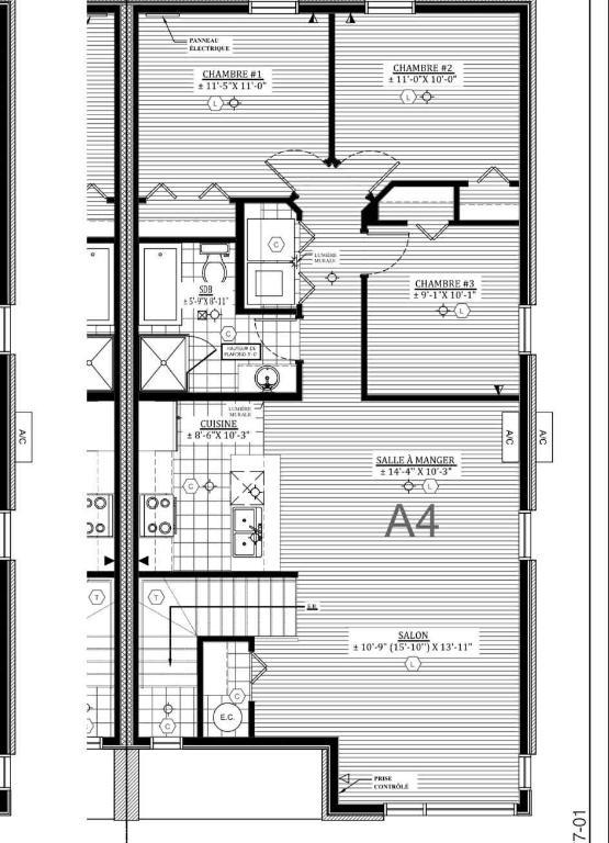 3 chambres + 5 électros + 2 stationnements