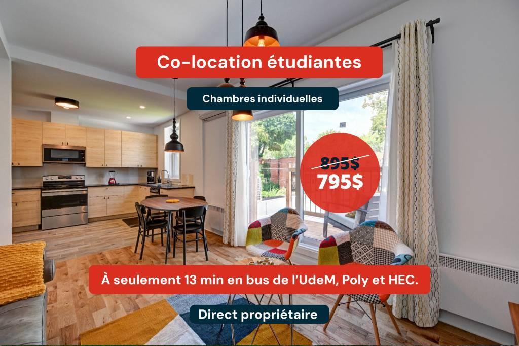 Colocation pour étudiantes à Montréal