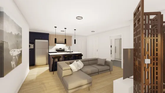 2 rooms apartment of 55m² in Sherbrooke