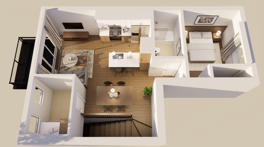 3 1/2 condo locatif neuf