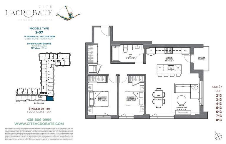 2 CH - 1 SDB - Montreal - $2,190 /mo
