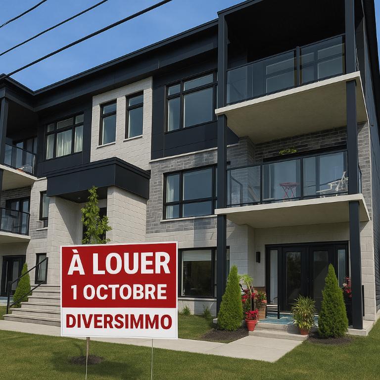 Appartement 5 et 51/2 moderne et lumineux