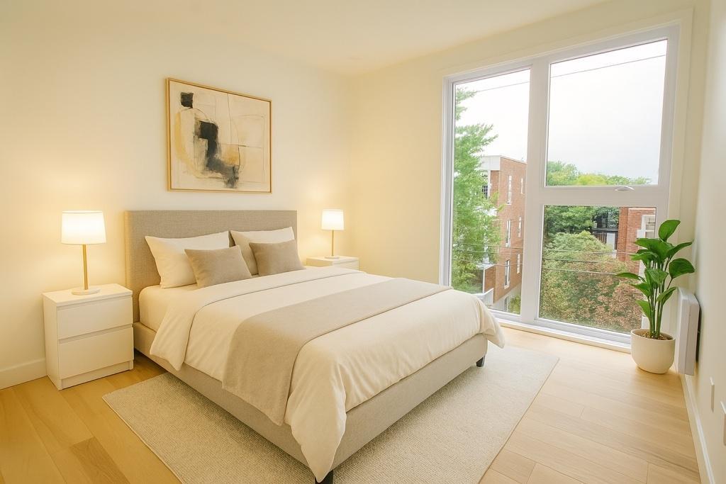 2 chambres lumineux avec grand balcon privé sur ruelle