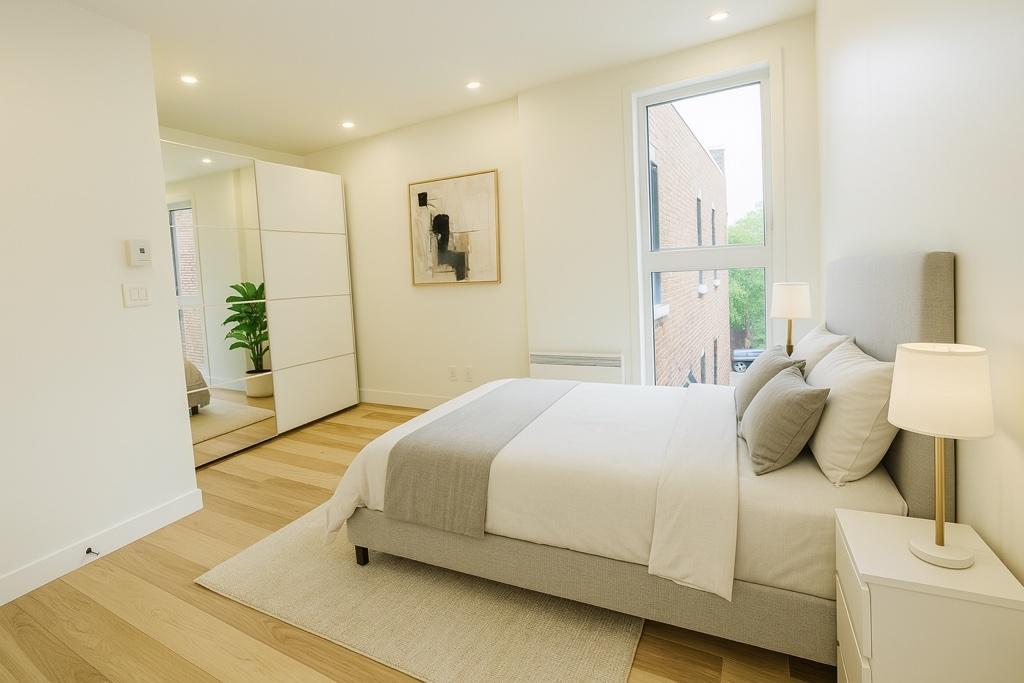 2 chambres lumineux avec grand balcon privé sur ruelle