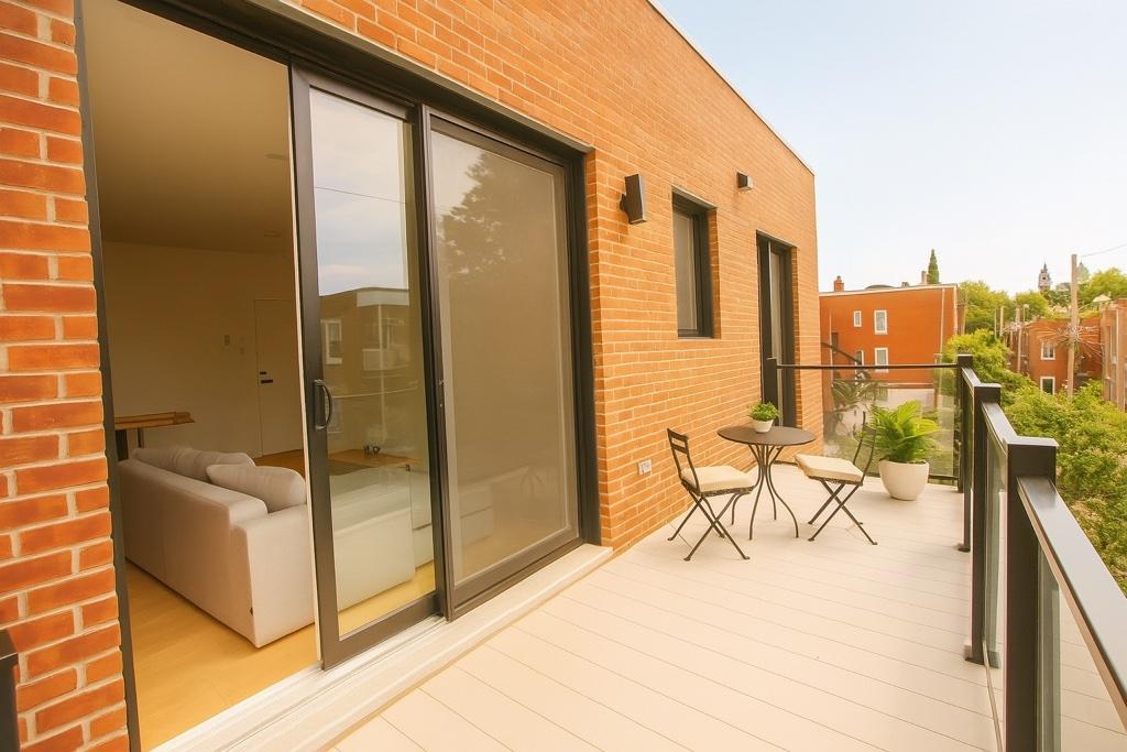 2 chambres lumineux avec grand balcon privé sur ruelle