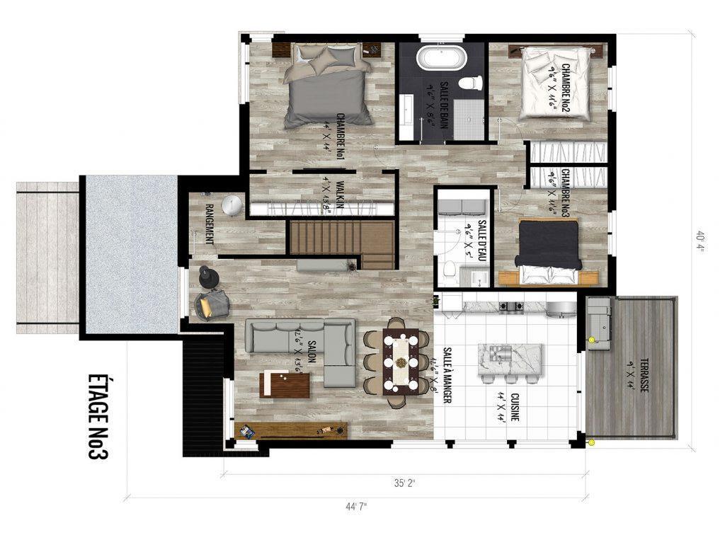Appartement 5 1/2 HAUT DE GAMME avec garage chauffé et éclairé ainsi que, 2 stationnements extérieurs
