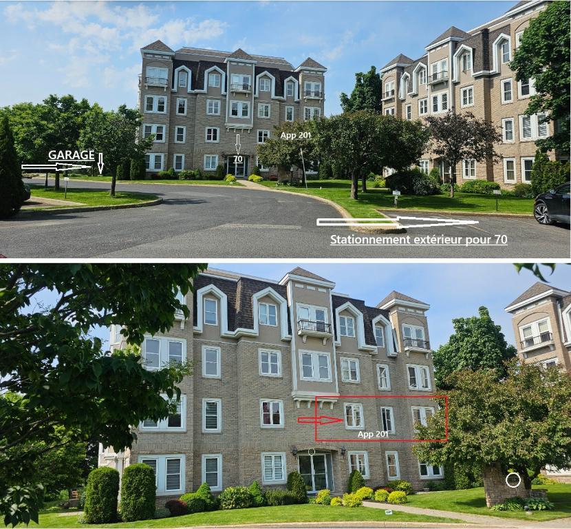 Condo 1275pi² à Ste-Julie : électroménagers, meubles, Borne de recharge, 2 cambres, 1 bureau, 2 salles de bain, cuisine, salle à manger et espace de s