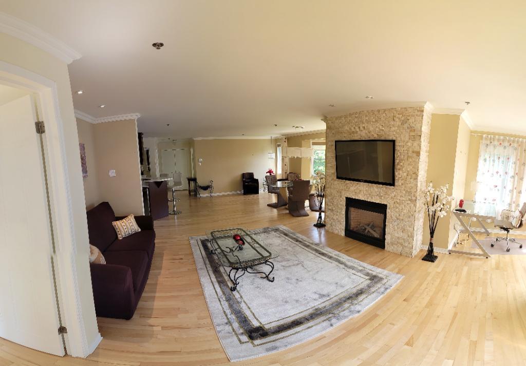 Condo 1275pi² à Ste-Julie : électroménagers, meubles, Borne de recharge, 2 cambres, 1 bureau, 2 salles de bain, cuisine, salle à manger et espace de s