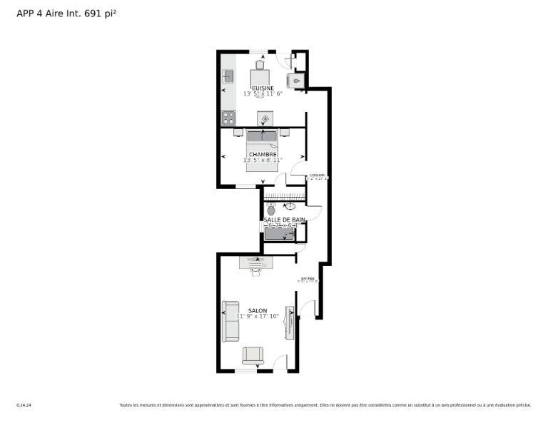3 1/2 - Montréal (Ahuntsic) - 1 300 $/mois