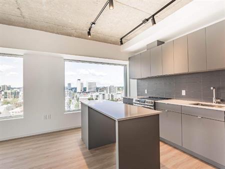 3 1/2 dans un projet locatif moderne à Place Gare Viger