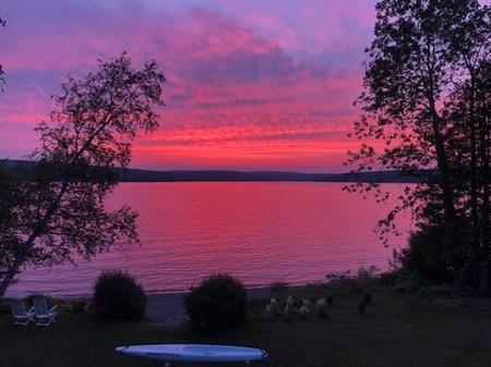 4 1/2 -REZ-DE-JARDIN- BORD DE L'EAU- LAC-MÉGANTIC