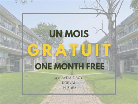 UN MOIS GRATUIT I Unité 2 chambres ENTIÈREMENT RÉNOVÉE à louer