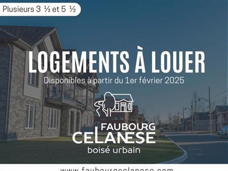 3 1/2 et 5 1/2 - FAUBOURG CELANESE - 1ER FÉVRIER 2025