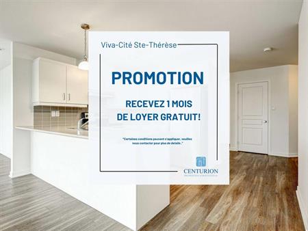 2 Bedroom + Den (Over 1200 Sq.ft.) - 290 Place Claude-Dagenais, Sainte-Thérèse