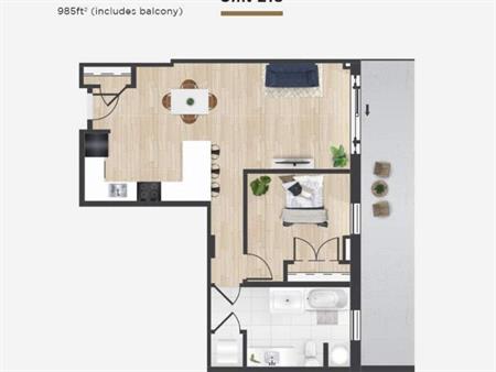 1 CH - 1 SDB - Gatineau - $2,070 /mo