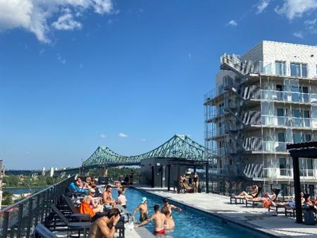 Condo neuf 5 1/2 neuf, unité de coin 8e étage, dans projet Prével (2022) - 3 chambres à coucher + 1 salle de bain + Piscine s