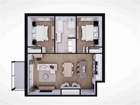 4 rooms apartment of 86 m² in Sherbrooke