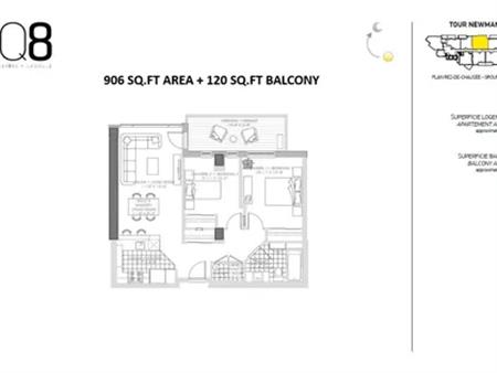 4 rooms apartment of 84m² in Montreal