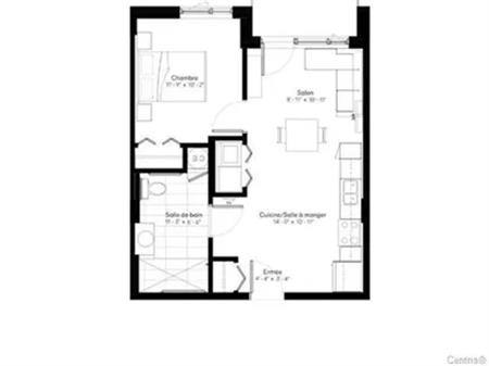 4 rooms apartment of 72m² in Montreal
