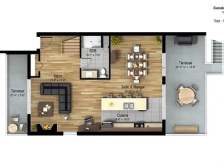 4 rooms apartment of 140m² in Blainville