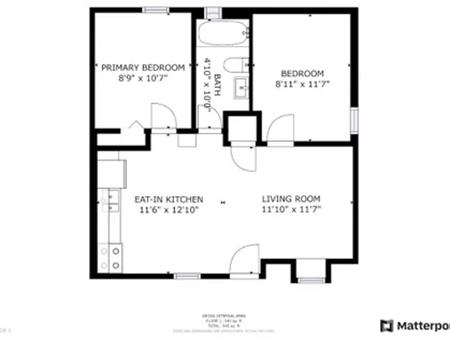 5 rooms apartment of 32m² in Montreal