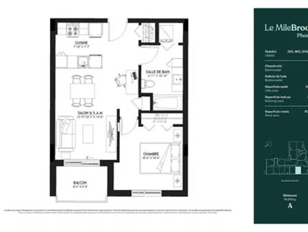 3 rooms apartment of 53m² in Montreal
