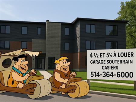 5 ½ Neufs, Garage Souterrain, A/C, Calme