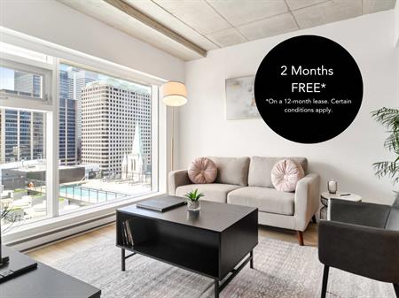 1 Bedroom - 1020 De Bleury Street, Montréal
