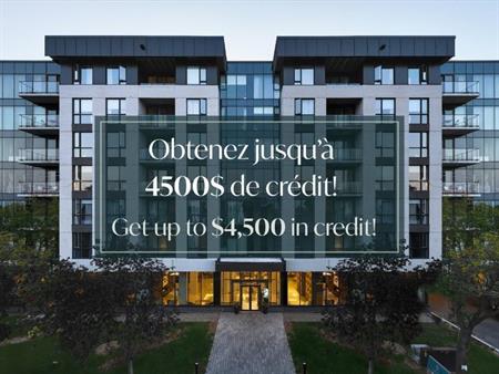 Jusqu'à 4500$ de crédit | Condos Luxueux 3 1/2 à Louer | Ville Mont-Royal