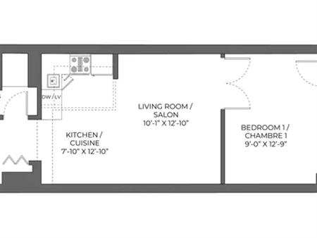 1 room apartment of 61 m² in Montreal