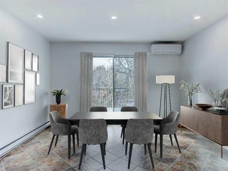 Condo 5 1/2 Mercier/Hochelaga/Maisonneuve (Tétreaultville) Entièrement rénové. 2e niveau. Logement propre et lumineux, confor