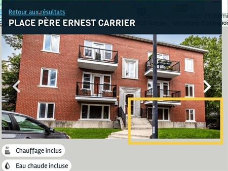 4 1/2 Secteur Ste-Foy disponible maintenant!