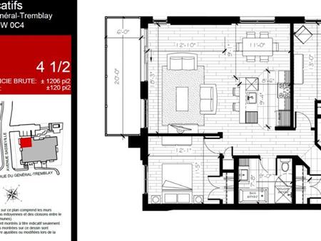 Cession de bail – Magnifique 4 ½ lumineux à Ste-Foy - Disponible 1er octobre 2025