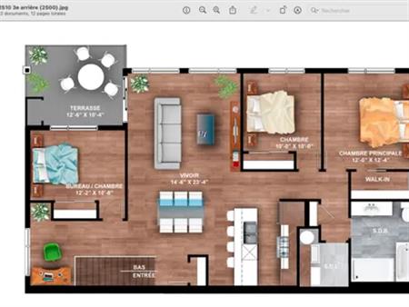 5 rooms apartment of 120m² in Otterburn Park