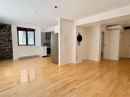 Stunning renovated loft-style 2 bd apartment in OLD MONTREAL