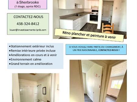 4 ½ à Sherbrooke - 1000$/mois - Rabais disponible