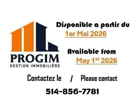 2 CH - 1 SDB - Montréal - $1,350 /mo