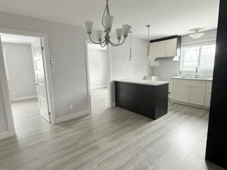 Grand 5½ rénové, 3 chambres, clim, 2 stationnements + rangement privé, dispo maintenant